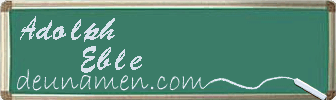Adolph Eble Visitenkarte